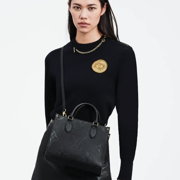 MSRP $3,500 BRAND NEW! LOUIS VUITTON LV Empreinte ONTHEGO PM BLACK - Picture 4 of 17